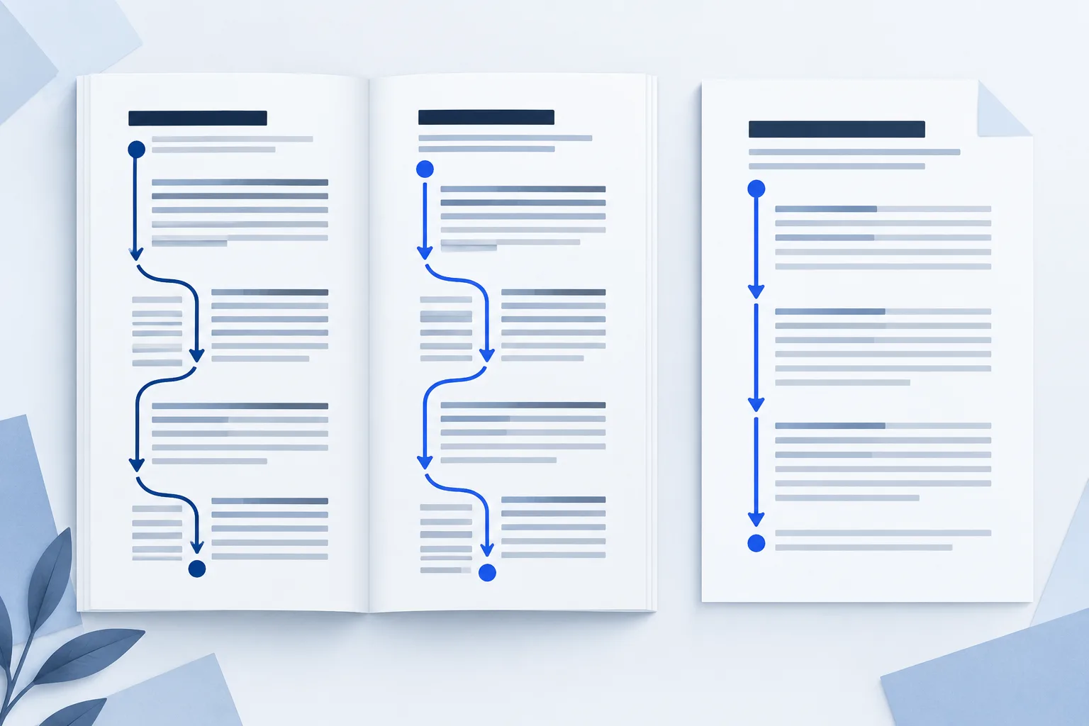 Two-column document reorganised into a continuous single-column reading flow